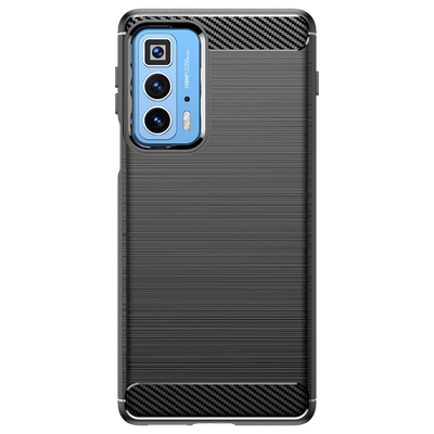 Cazy Rugged TPU Hoesje geschikt voor Motorola Edge 20 Pro - Zwart