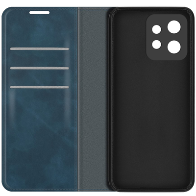 Cazy Wallet Magnetic Hoesje geschikt voor Motorola Edge 40 Pro - Blauw