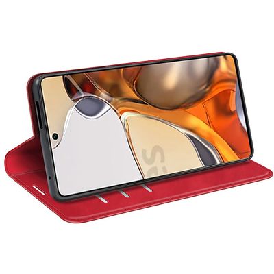 Cazy Wallet Magnetic Hoesje geschikt voor Xiaomi 11T/11T Pro - Rood