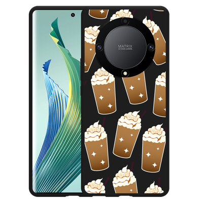 Cazy Hoesje Zwart geschikt voor Honor Magic5 Lite Frappuccino's