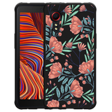 Hoesje Zwart geschikt voor Samsung Galaxy Xcover 5 - Poppy Roses