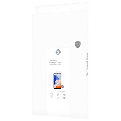 Cazy Tempered Glass Screen Protector geschikt voor Samsung Galaxy A14 4G/5G - Transparant - 2 stuks