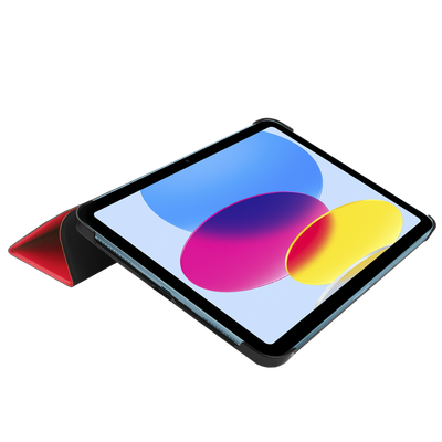 Cazy TriFold Hoes met Auto Slaap/Wake geschikt voor iPad 2022 (10th Gen) - Rood