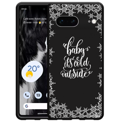 Cazy Hoesje Zwart geschikt voor Google Pixel 7 - Cold Outside