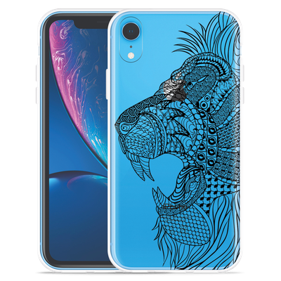 Cazy Hoesje geschikt voor iPhone Xr - Mandala Lion