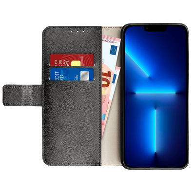 Cazy Wallet Classic Hoesje geschikt voor iPhone 13 Pro Max - Zwart