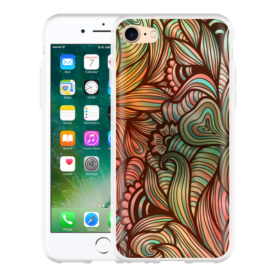 Cazy Hoesje geschikt voor iPhone 7 - Abstract Colorful