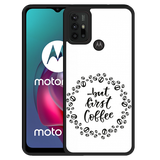 Hardcase hoesje geschikt voor Motorola Moto G10 - But first Coffee