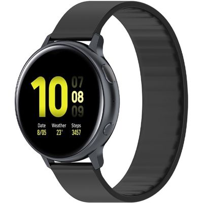 Just in Case Watch Strap 20mm - Silicone Sport Band 170mm - Black