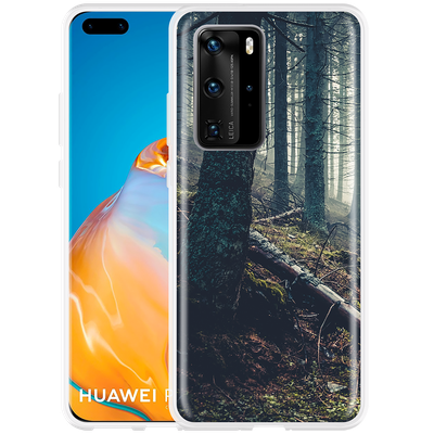 Cazy Hoesje geschikt voor Huawei P40 Pro - Dark Forest