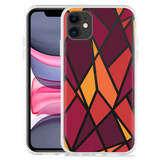 Hoesje geschikt voor iPhone 11 - Colorful Triangles