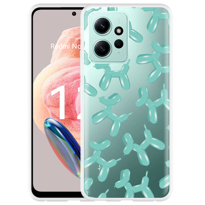 Cazy Hoesje geschikt voor Xiaomi Redmi Note 12 4G Ballon Hondjes