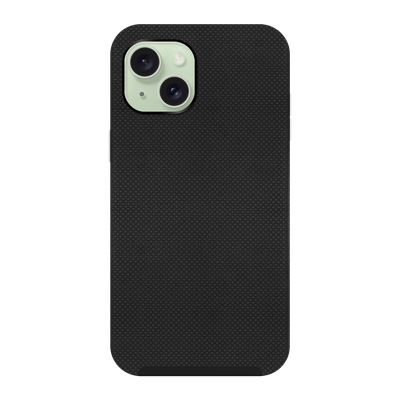 Cazy Rugged Texture TPU Hoesje - Telefoonhoesje geschikt voor iPhone 15 Plus - Zwart