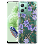 Hoesje geschikt voor Xiaomi Redmi Note 12 Purple Flowers