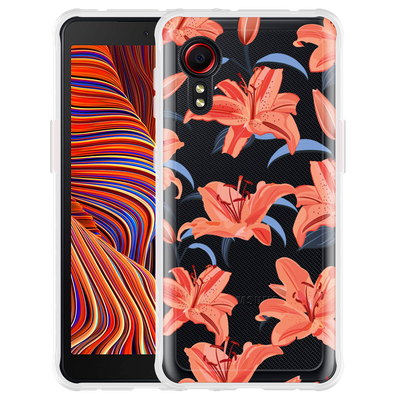 Cazy Hoesje geschikt voor Samsung Galaxy Xcover 5 - Flowers