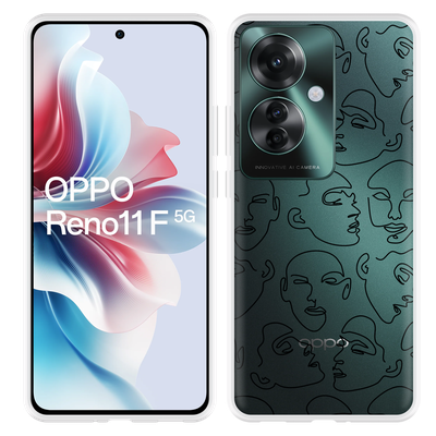 Cazy Hoesje geschikt voor Oppo Reno11 F Gezichten