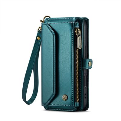 Caseme Case iPhone 16 - Crossbody Wallet Case - Green