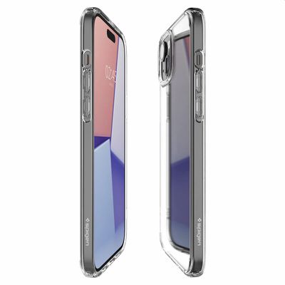 Hoesje geschikt voor iPhone 15 Spigen Ultra Hybrid Case - Transparant