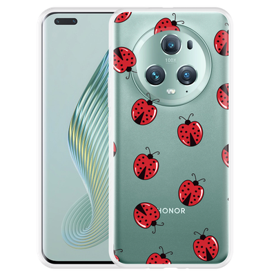 Cazy Hoesje geschikt voor Honor Magic5 Pro Lieveheersbeestjes