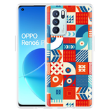 Hoesje geschikt voor Oppo Reno6 Pro 5G - Modern Abstract Verm