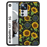 Hoesje Zwart geschikt voor Xiaomi 12T/12T Pro - Sunflowers