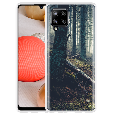 Cazy Hoesje geschikt voor Samsung Galaxy A42 - Dark Forest
