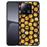 Hoesje Zwart geschikt voor Xiaomi 13 Pro Emoji