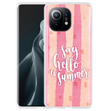 Hoesje geschikt voor Xiaomi Mi 11 - Say Hello to Summer