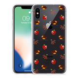 Hoesje geschikt voor iPhone X - Apples and Birds