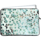 Tablet Sleeve geschikt voor iPad Mini 2022 (6th Gen) - Groen Hexagon Marmer