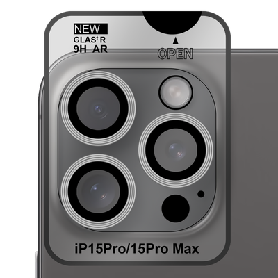 Cazy Tempered Glass Camera Lens Protector geschikt voor iPhone 15 Pro Max - met Applicator - 2 stuks