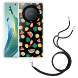 Hoesje met koord geschikt voor Honor Magic5 Lite Tropical Fruit