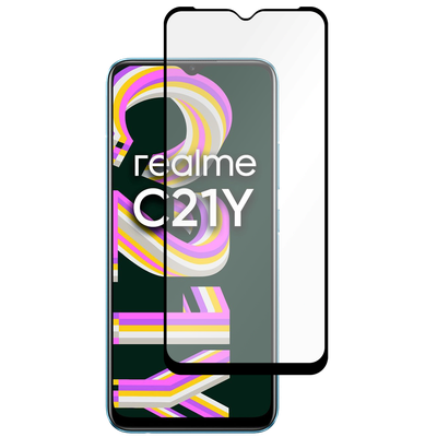 Cazy Tempered Glass Screen Protector geschikt voor Realme C25Y - Transparant
