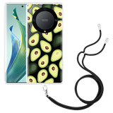 Hoesje met koord geschikt voor Honor Magic5 Lite Avocado's