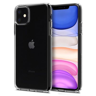 Hoesje geschikt voor iPhone 11 - Spigen Liquid Crystal Case - Transparant