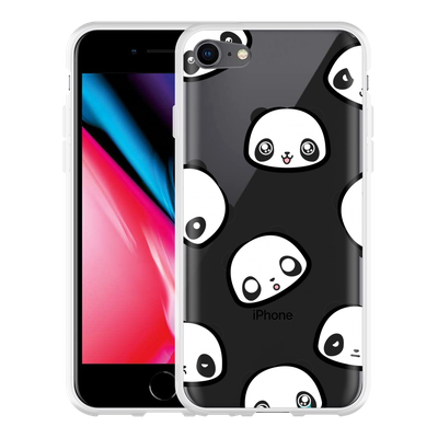 Cazy Hoesje geschikt voor iPhone 8 - Panda Emotions