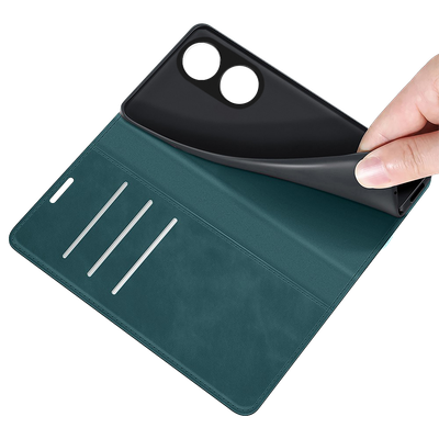 Cazy Wallet Magnetic Hoesje geschikt voor Oppo Reno8 T 4G - Groen