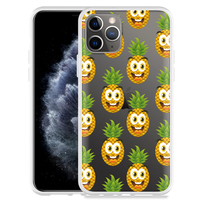 Cazy Hoesje geschikt voor iPhone 11 Pro - Happy Ananas