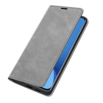 Cazy Wallet Magnetic Hoesje geschikt voor Xiaomi 12 Pro - Grijs
