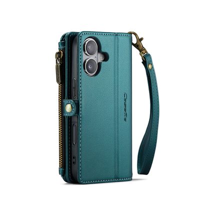 Caseme Case iPhone 16 - Crossbody Wallet Case - Green