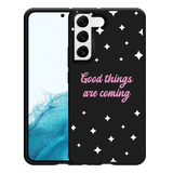 Hoesje Zwart geschikt voor Samsung Galaxy S22 - Good Things