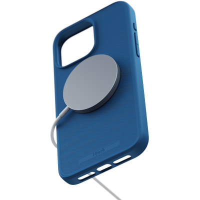 Njord Collections 100% GRS Slim Hoesje geschikt voor iPhone 15 Pro Max - Mag compatibel - Duurzaam materiaal - Blauw