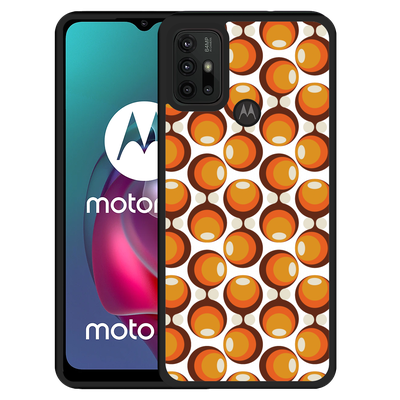 Cazy Hardcase hoesje geschikt voor Motorola Moto G10 - 70s Oranje