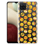 Hoesje geschikt voor Samsung Galaxy A12 - Emoji