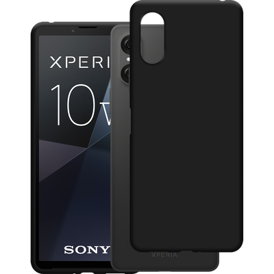 Cazy TPU Hoesje met Koord geschikt voor Sony Xperia 10 VI - Zwart