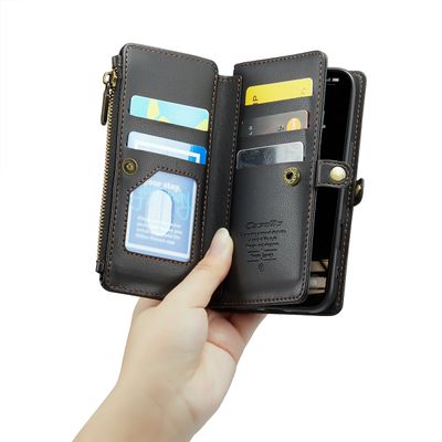 Caseme Case iPhone 16 Pro Max - Crossbody Wallet Case - Black