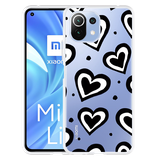 Hoesje geschikt voor Xiaomi Mi 11 Lite - Watercolor Hearts