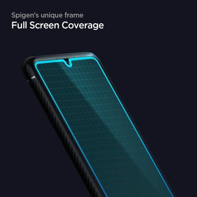 Spigen Full Cover Glass Protector Samsung Galaxy A42 5G Zwart