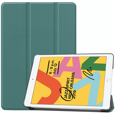Cazy TriFold Hoes met Auto Slaap/Wake geschikt voor iPad 2021 (9th Gen)/2020 (8th Gen)/iPad 2019 (7th Gen) - Groen