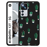 Hoesje Zwart geschikt voor Xiaomi 12T/12T Pro - Green Cactus
